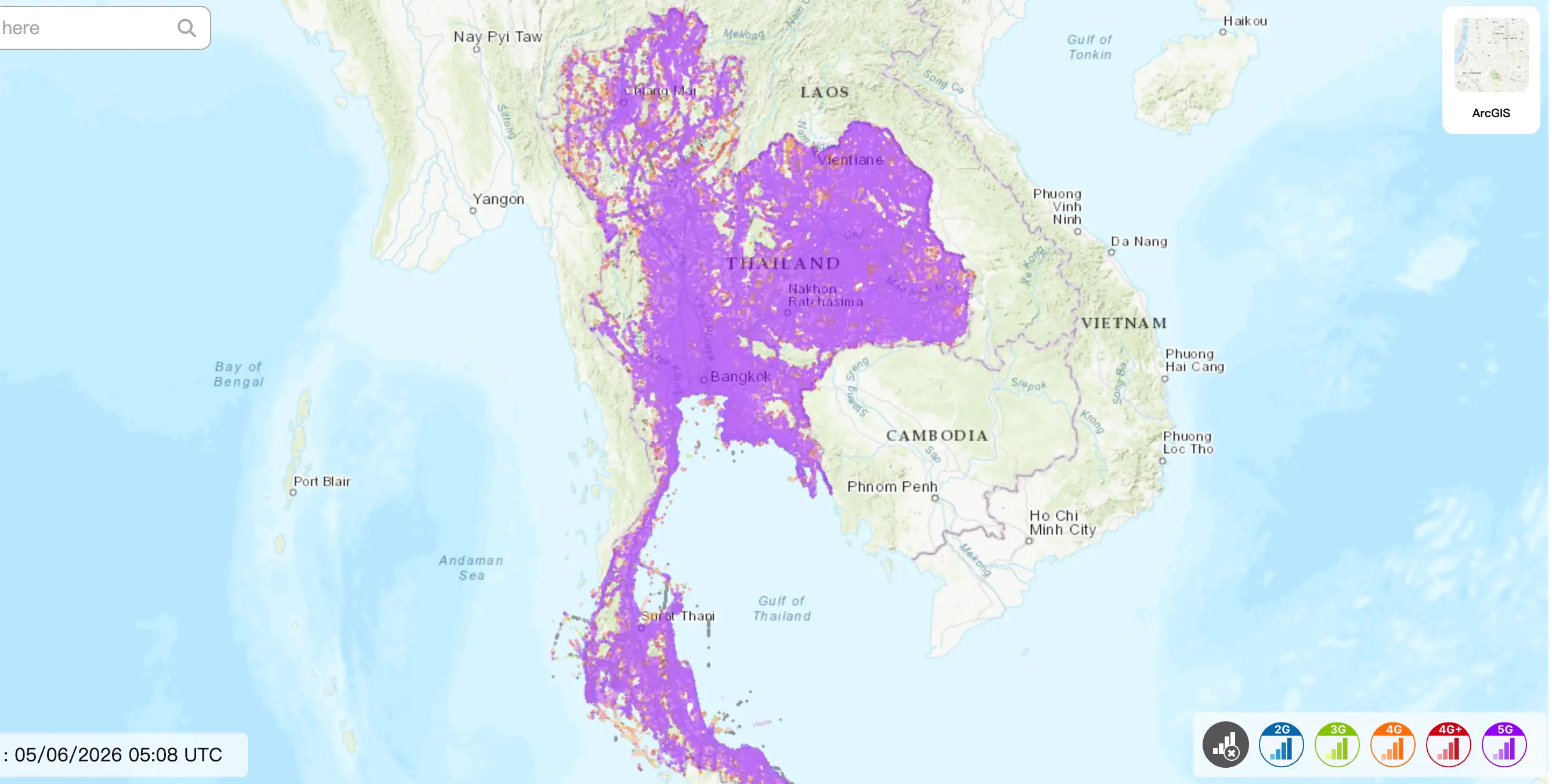 Thailand AIS Coverage